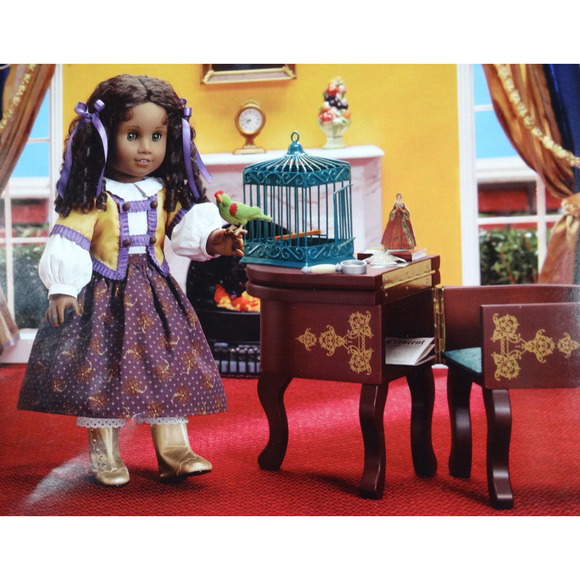 American Girl Doll CECILE PARROT & Games PET BIRD 'Cochon' Flocked Toy Accessory - Picture 12 of 12